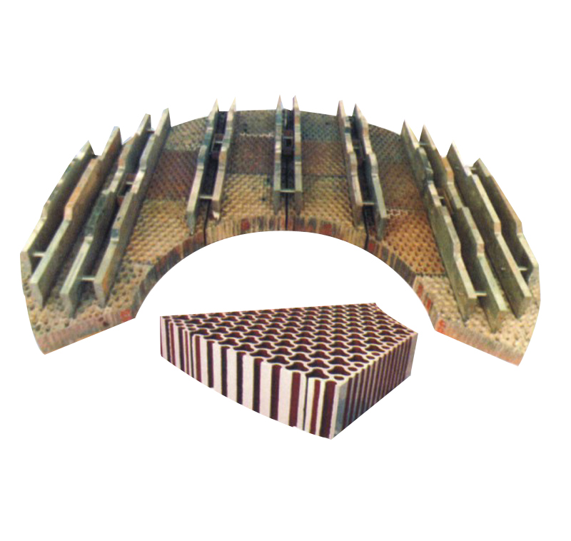 Hot blast furnace grate and pillar